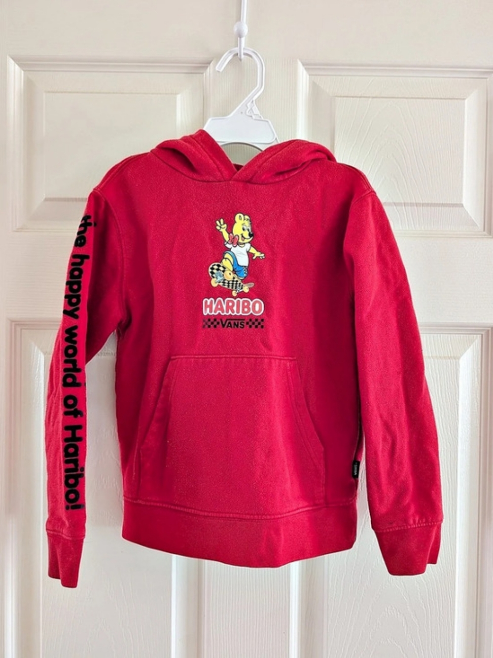 Haribo x Vans Kids Red Gummy Bear Hoodie Size 4T 5T
